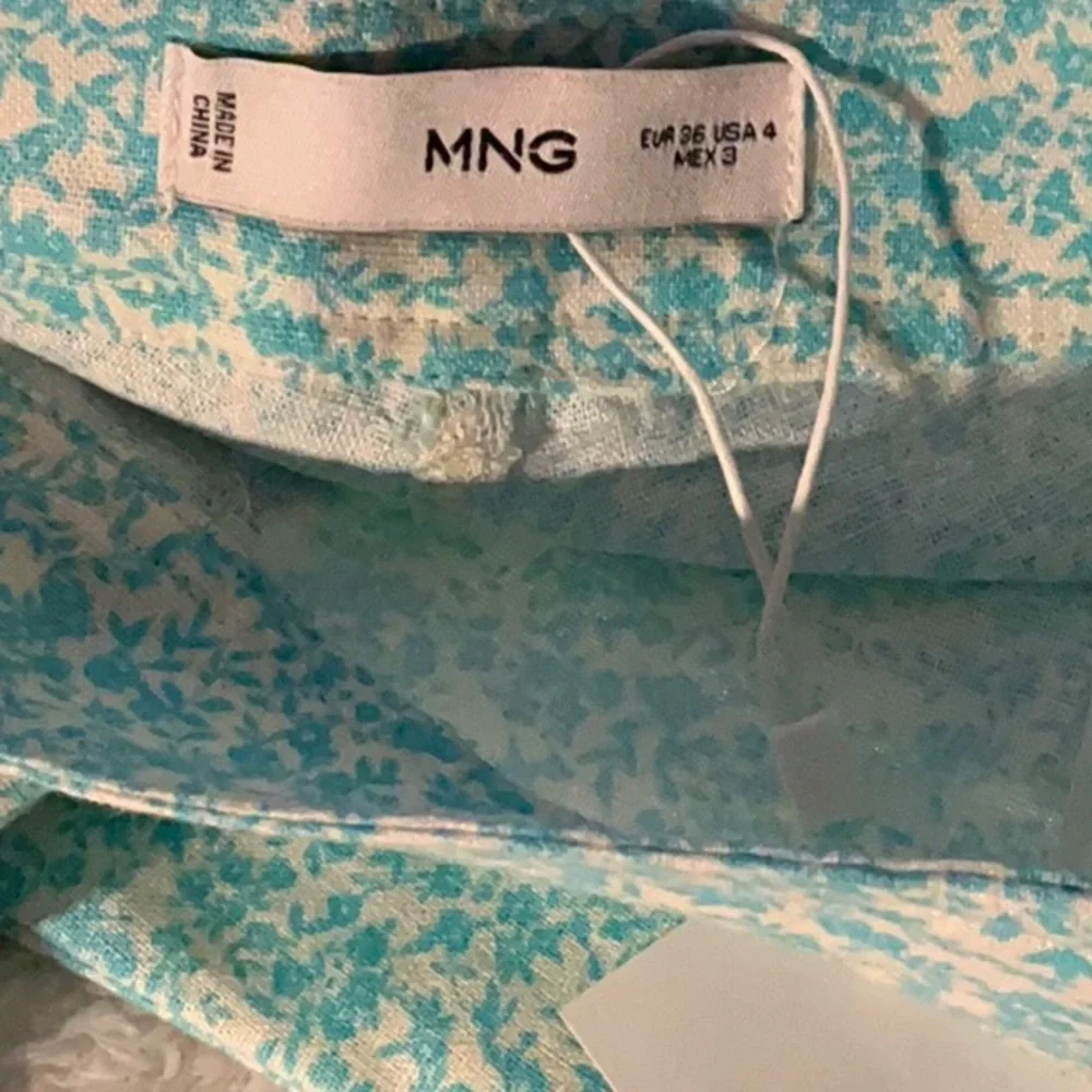 MANGO NWT Floral Linen Blend Flare Pants in Sz 2, 4 & 6